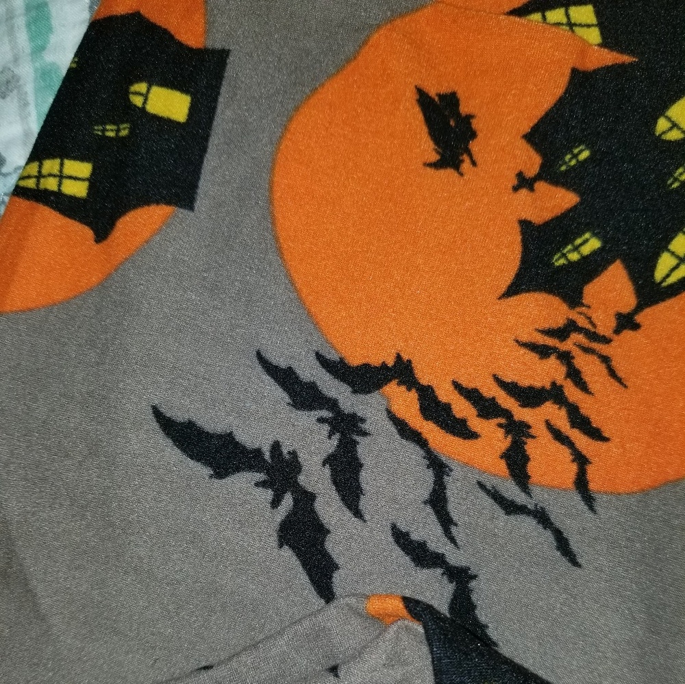 Unicorn Haunted House Halloween OS LuLaRoe Legging